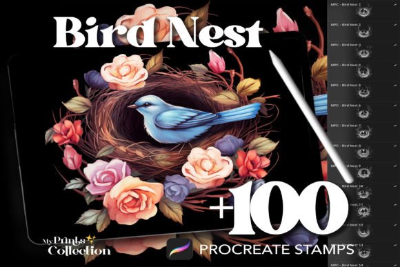 100 Procreate Bird Nest Stamps: A Strategic Creative Tool for Digital Artists