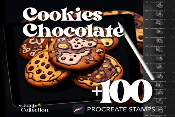 100 Procreate Cookies Chocolate Stamps: A Creative Toolkit for Sweet Digital Art