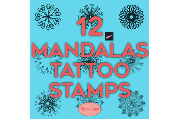 12 Mandalas Tattoo Procreate Stamps: A Digital Artist’s Guide to Expressive Design