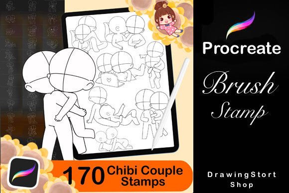 170 Procreate Chibi Couple Stamp: A Practical Tool for Digital Artists
