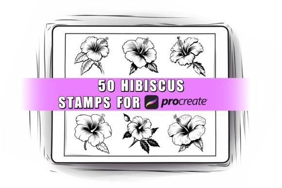 50 Hibiscus Procreate Stamps: A Creative Resource for Digital Artists and Designers