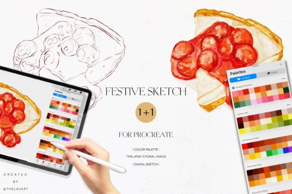 Cherry Cheesecake Color Palette for Procreate: A Creative Tool for Digital Artists