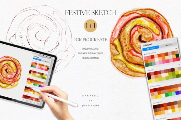 Creamy Bun Sketch Color Palette: A Creative Tool for Artistic Growth in Procreate