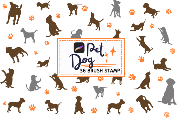 Dog Day: A Sketch-Style Procreate Stamp Brush for Creative Projects