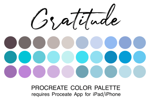 Enhancing Digital Art with the Gratitude Procreate Color Palette