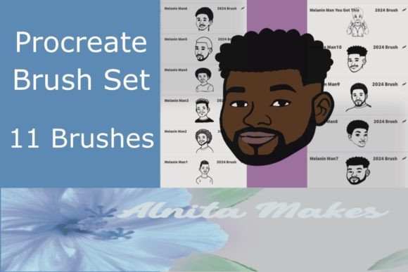Procreate Melanin Men Stamps: Elevate Your Digital Art with Realistic Texture and Depth