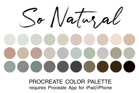 So Natural Procreate Color Palette: Enhancing Digital Art with Themed Colors