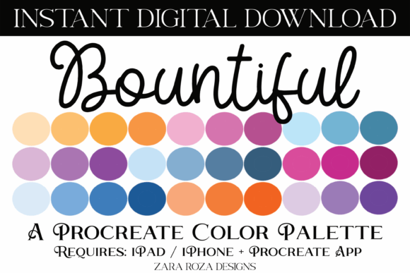 Unlock Your Creative Potential with the Bountiful Procreate Color Palette