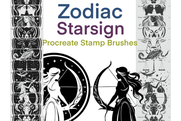 Zodiac Starsign Procreate Brush Stamps: A Practical Tool for Digital Artists and Designers